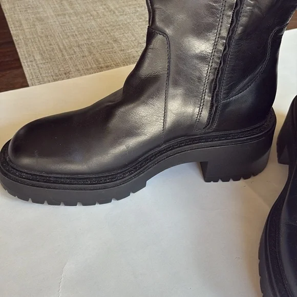 Zara Black Heeled Boots - Picture 7 of 12
